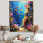 «Blue Orange Coral Marine Life II», impression d'art mural corail-471096581-471096582