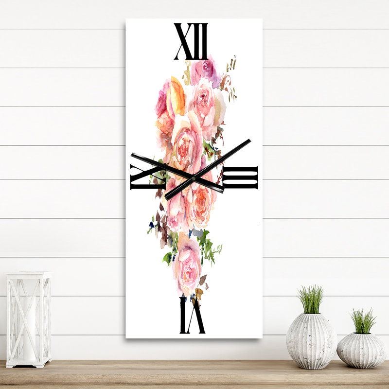 Horloge murale Roses, Grand