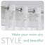 Rideau translucide imprimé 2 x 100 pièces