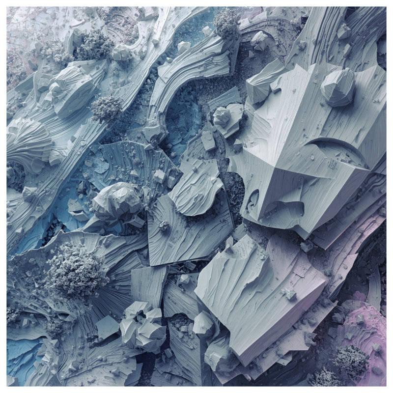 Couvertures géométriques 3D Fractals, L 60 po x H 80 po
