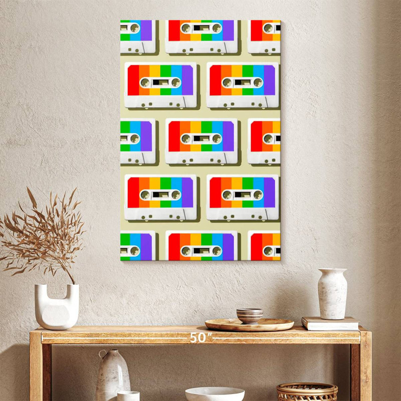 Abarca Rainbow Mixtapes, 39" H x 26" W