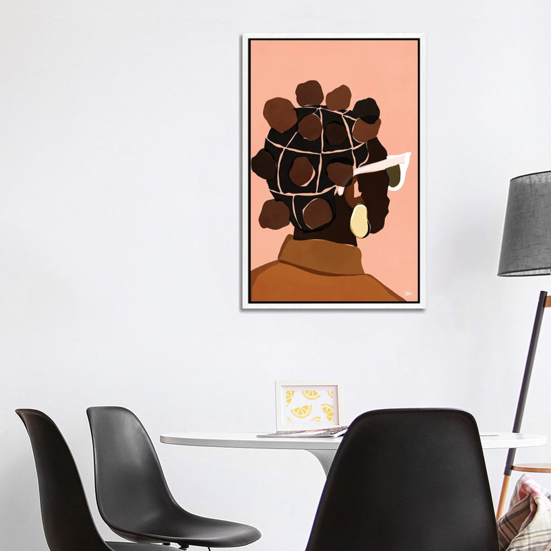 Ebony by Bria Nicole - Print on Canvas, White Framed Canvas, 101.6 cm H x 66.04 cm W