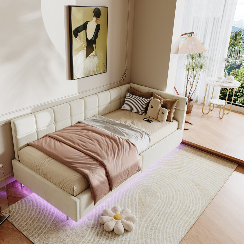 Upholstered, Beige