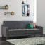 Small Double 207cm Velvet Futon Sofa-73566527
