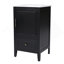 Meuble-lavabo de 20 pouces avec lavabo, armoire, tablette de porte, tiroir et patins réglables noirs