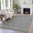 Machine Washable Indoor/Outdoor Xhevrie Pewter Rug-112171006
