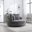 Fauteuil demi-tonneau surdimensionné avec housse-100902701