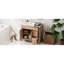 Meuble-lavabo de 36 po avec structure en bois massif, 2 portes à fermeture douce, 3 tiroirs, lavabo en céramique, tablette réglable pour cadre compact, petits espaces de bain