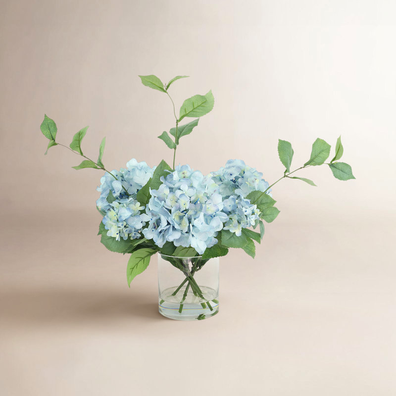 Spring Additions Hydrangea Flower Spray Arrangement, Blue
