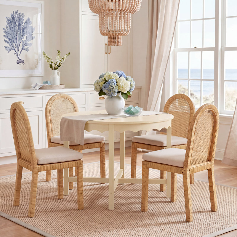 Seraphina Round Dining Table, Sand