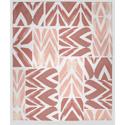 Tribal Graffiti Fleece Throw Blanket