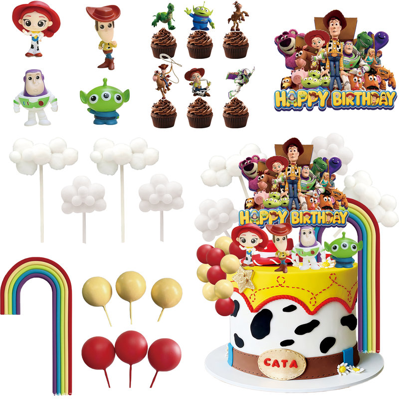 26pcs Toy Story Cake Decorations, Toy Story Theme Cake Decorations Set