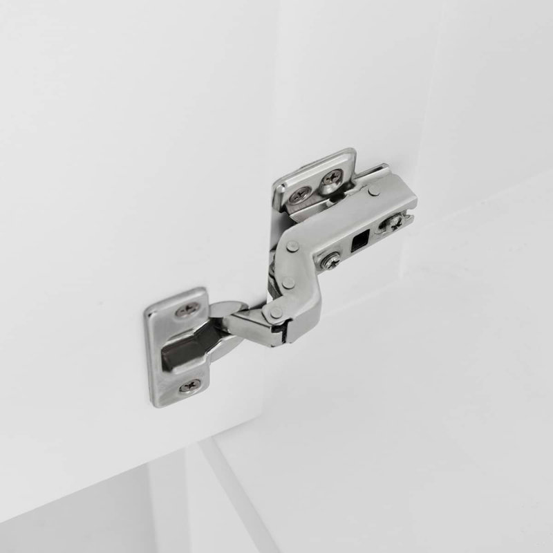 Province 24" Freestanding Standard Single Bathroom Vanity with Top, White/Silver, Brushed Nickel