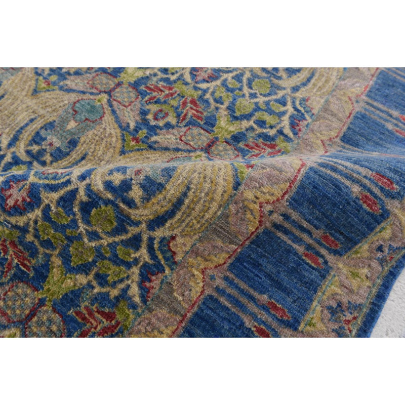 Transitional One-of-a-Kind Rectangle 4'1" X 5'11" Hand Knotted Area Rug