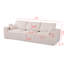 Modulaire, en forme de L, 3 places, coussin de siège très large, accoudoirs à motif de pétales et orifices de type C, mousse haute densité, mouvement, revêtement en velours côtelé, sans assemblage, utilisation multifonctionnelle complète dans les espaces de vie-1175076775-1175076773