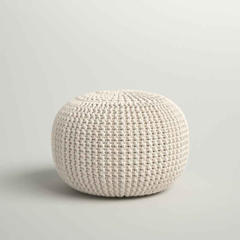 Repose-pieds Vibe par Jaipur Living Asilah, Blanc