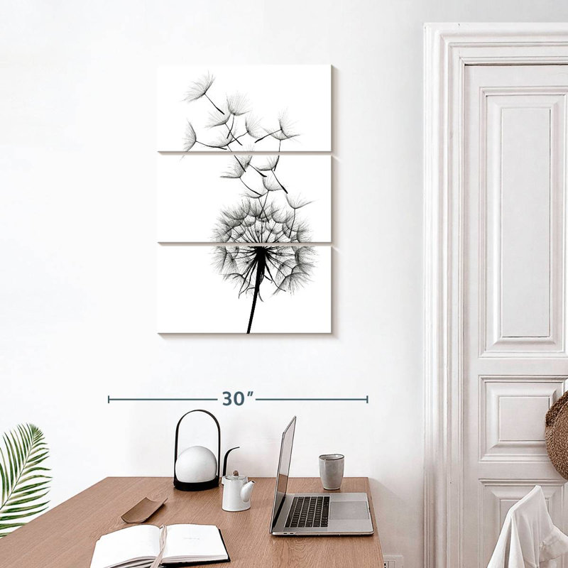 Harnek Monochromatic Dandelion, 32" H x 20" W