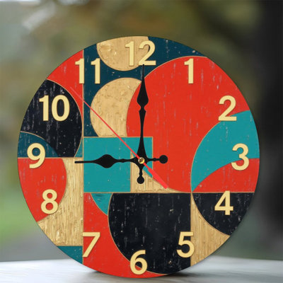 Horloge de Noël avec personnages de dessins animés