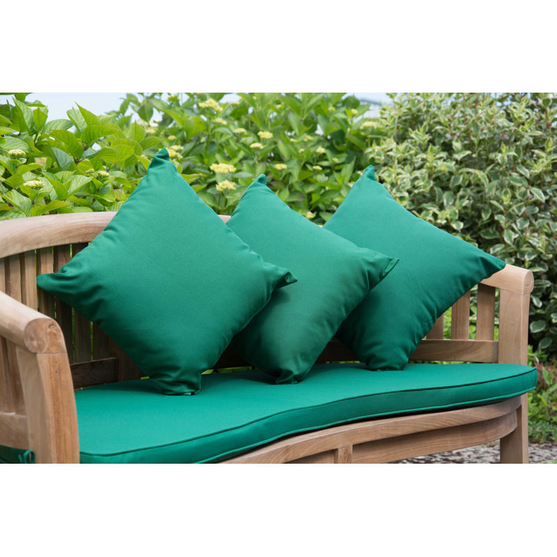 Noam Indoor / Outdoor Square Throw Cushion, Green, 55 x 55cm