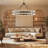 Wagon Wheel Chandelier With Crystal Shade-271068628-287412096