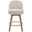 Tabouret de comptoir pivotant 26 po avec structure en bois massif-1855014812