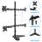 Height Adjustable Universal 4 Screen Desk Mount