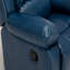 Charlotte en cuir bleu marine avec fonction inclinable Charlotte