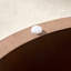 Ensemble de 2 tables basses, table basse ronde en panneau de fibres à densité moyenne pour salon, appartement et espace de loisirs en noyer