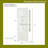 71" Upholstered Display Cabinet with 2 Drawers, Glass Doors & Adjustable LED Lighting, Freestanding Pantry