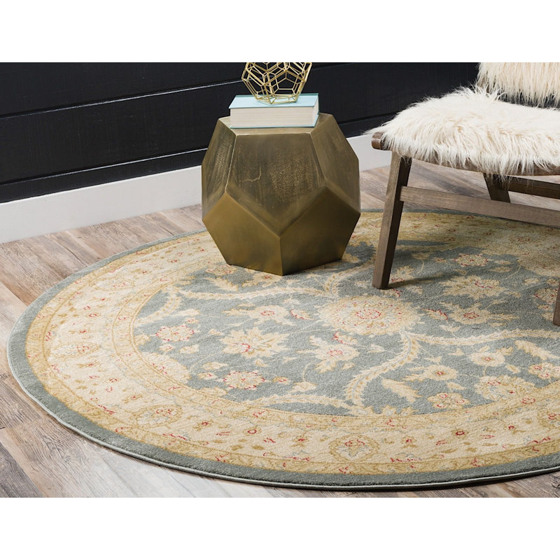 Stirling Oriental Indoor Rug, Round 8'