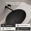 Lavabo vasque ovale de 20 po x 14 po Monblari - noir mat-120971719