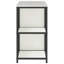  Kitchen Storage Set With Shelf 2 Pcs Black 120 X 50 X 92 Cm-2065470154