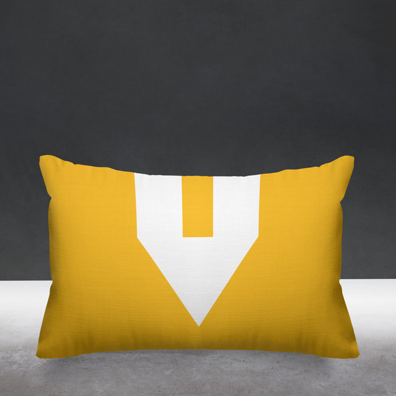 Coussin lombaire intérieur / extérieur Luella, Jaune