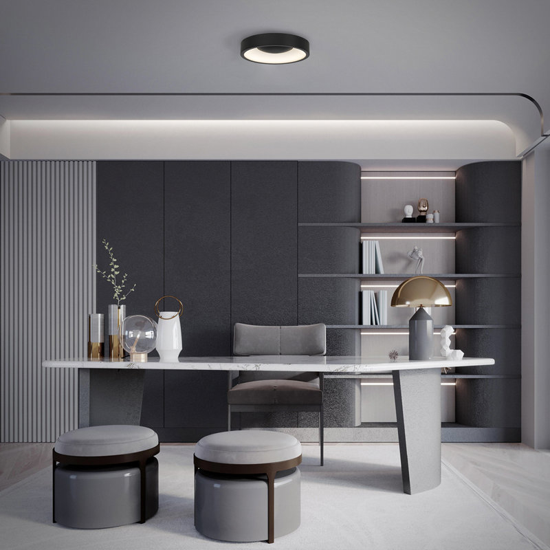Plafonnier encastré à DEL Stellar, intérieur / extérieur à indice d'humidité, sélectionnable 5-CCT, à intensité variable