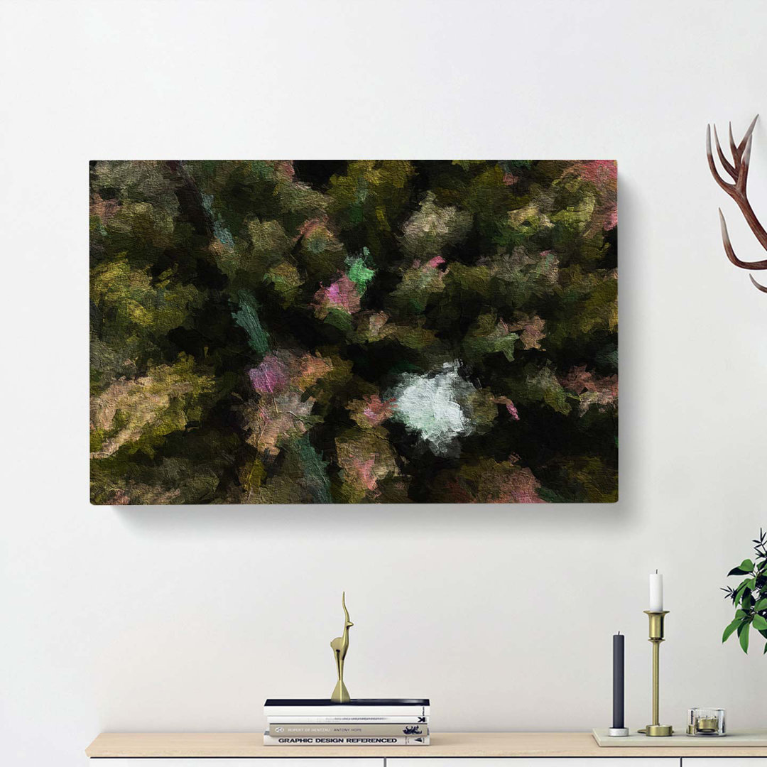 Green Forest N Sweden In Abstract - Wrapped Canvas