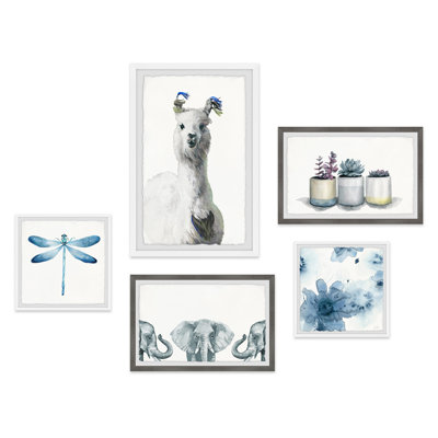 Liliany Aqua Boho 'Pentaptych