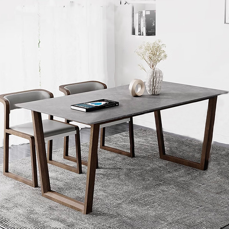 Sal Solid Wood Base Dining Table, 29.53"H x 70.87"L x 35.43"W