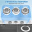 Machine à laver portative 28 lb avec lavage de 18 lb et essorage de 10 lb, machine à laver les cuves compacte avec pompe de vidange, mini laveuse portative pour la maison, le camping, les véhicules récréatifs et les petits espaces Clickoods, bleu-130444304