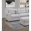 Canapé modulaire rembourré en L avec repose-pieds-519411733