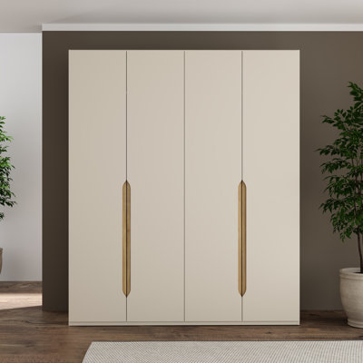 Temar 4 Door Manufactured Wood Wardrobe