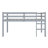 Full Size Rubber Wood Loft Bed With Ladder-105144835