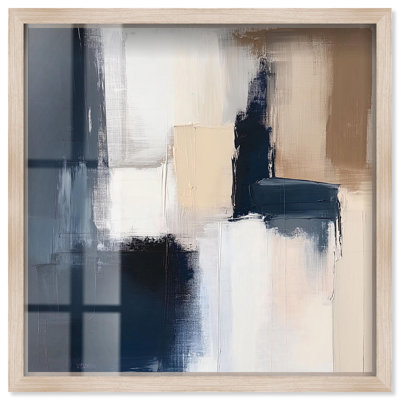 «Blue Mood Profondeur I», art mural bleu par Art Remedy