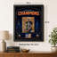 OG Anunoby New York Knicks, conception d'horizon orange, cadre à photo encadré 18 x 22 po, cadre mural noir