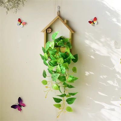 Fleur artificielle murale