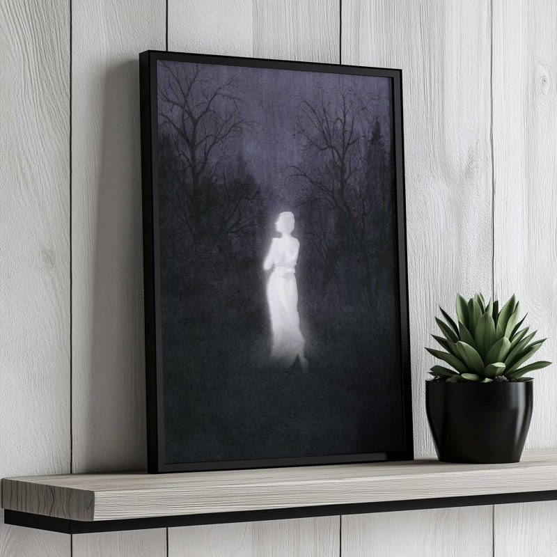 «Haunted Dusk I» par Grace Popp, reproduction d'art, H 12 po x l 8 po, Cadre ouvert sans passe-partout, Argent argent