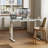 Omeed Home Office Tempered Glass Standing Desk with Drawer and Hooks-1389090039-1389090038