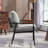 Metal Frame Upholstered Accent Armchair-409018048