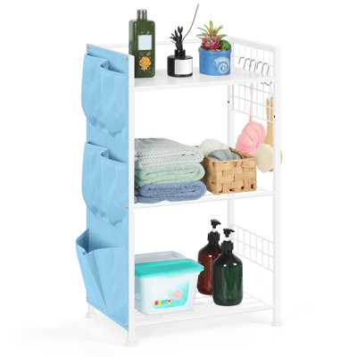 Étagère de salle de bain blanche
