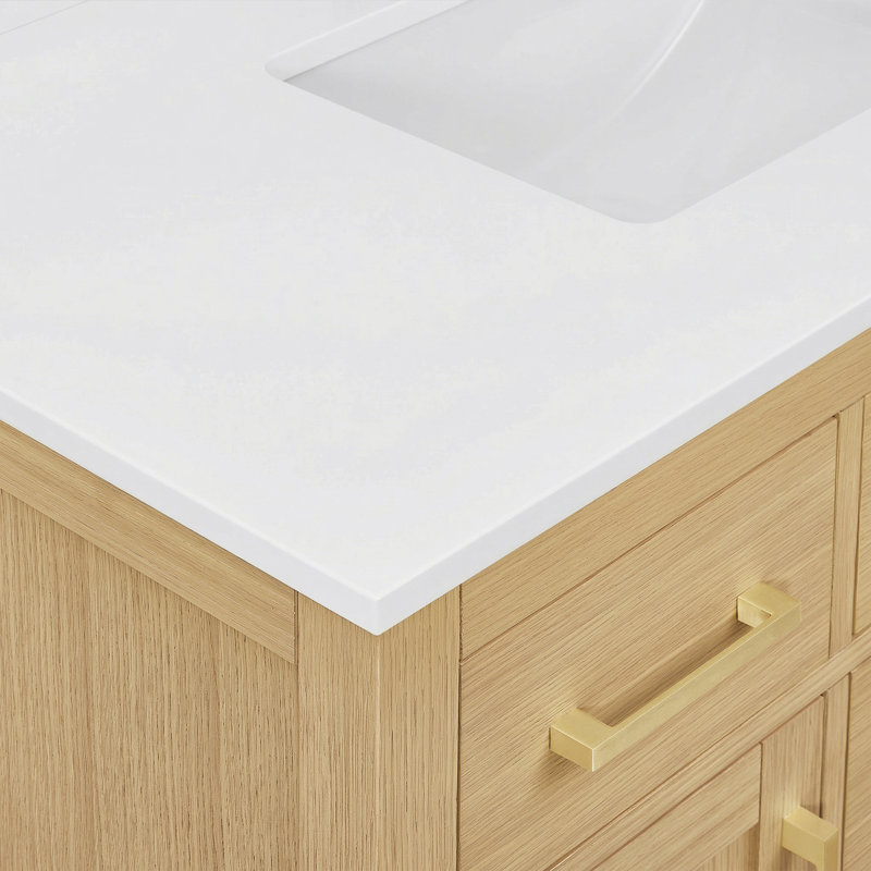Beckett TK 84'' W Double Vanity, White Cultured Marble, Matte Black, Dark Gray