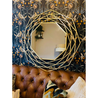 Rowley Metal Flat Wall Mirror